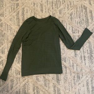 Lululemon Long Sleeve Olive Top - Size 6